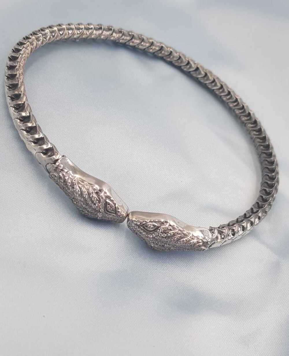 Vog%20İtalyan%20Cartier%20Tasarım%20Taşlı%20Yılan%20(Snake)925%20Gümüş%20Sevgiliye,Anneye,Eşe%20Choker,Gerdanlık