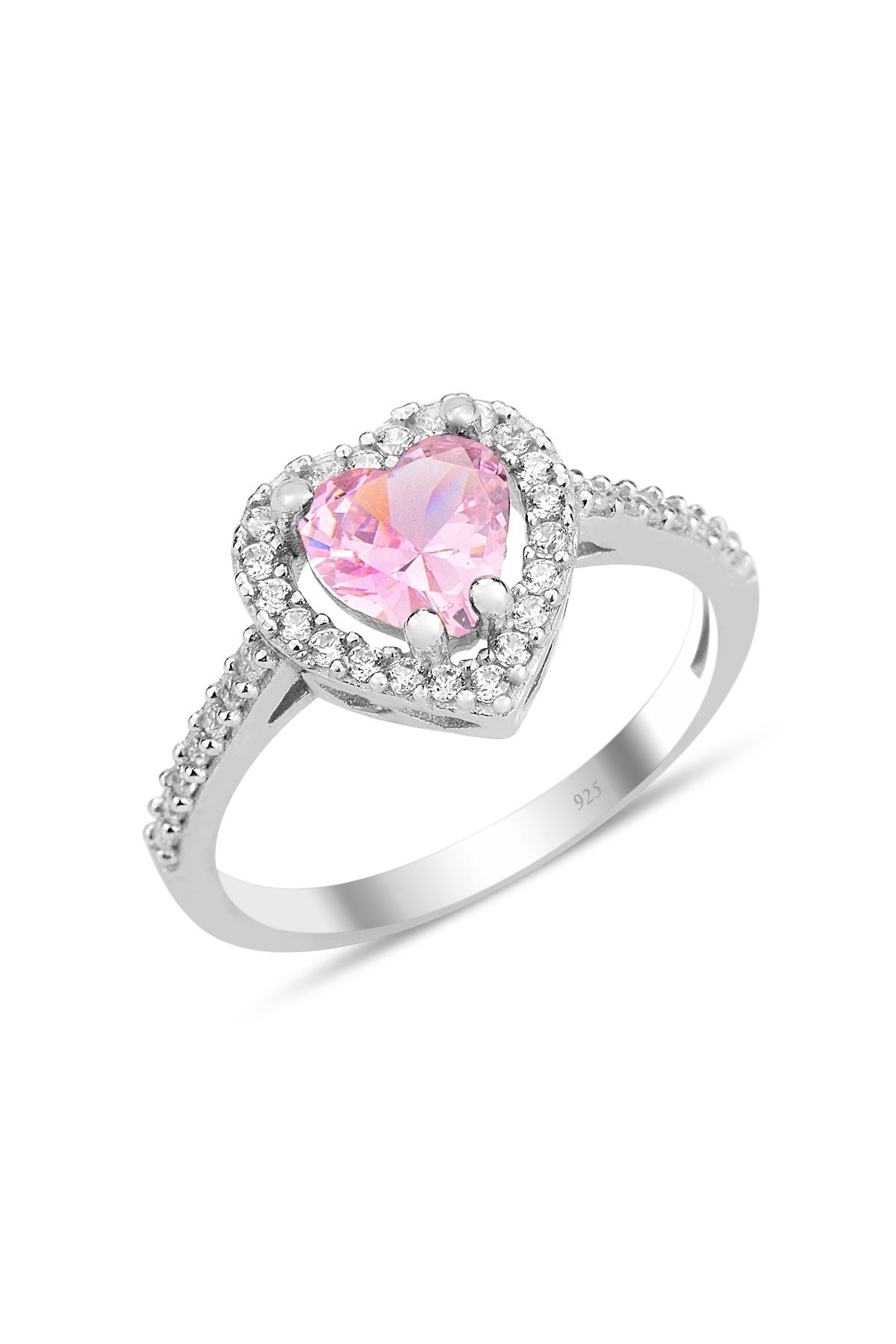 Pandora%20Swarovski%20Taşlı%20Pembe%20Renkli%20Kalpli%20925%20Ayar%20Gümüş%20Sevgiliye,Anneye,Arkadaşa%20Yüzük