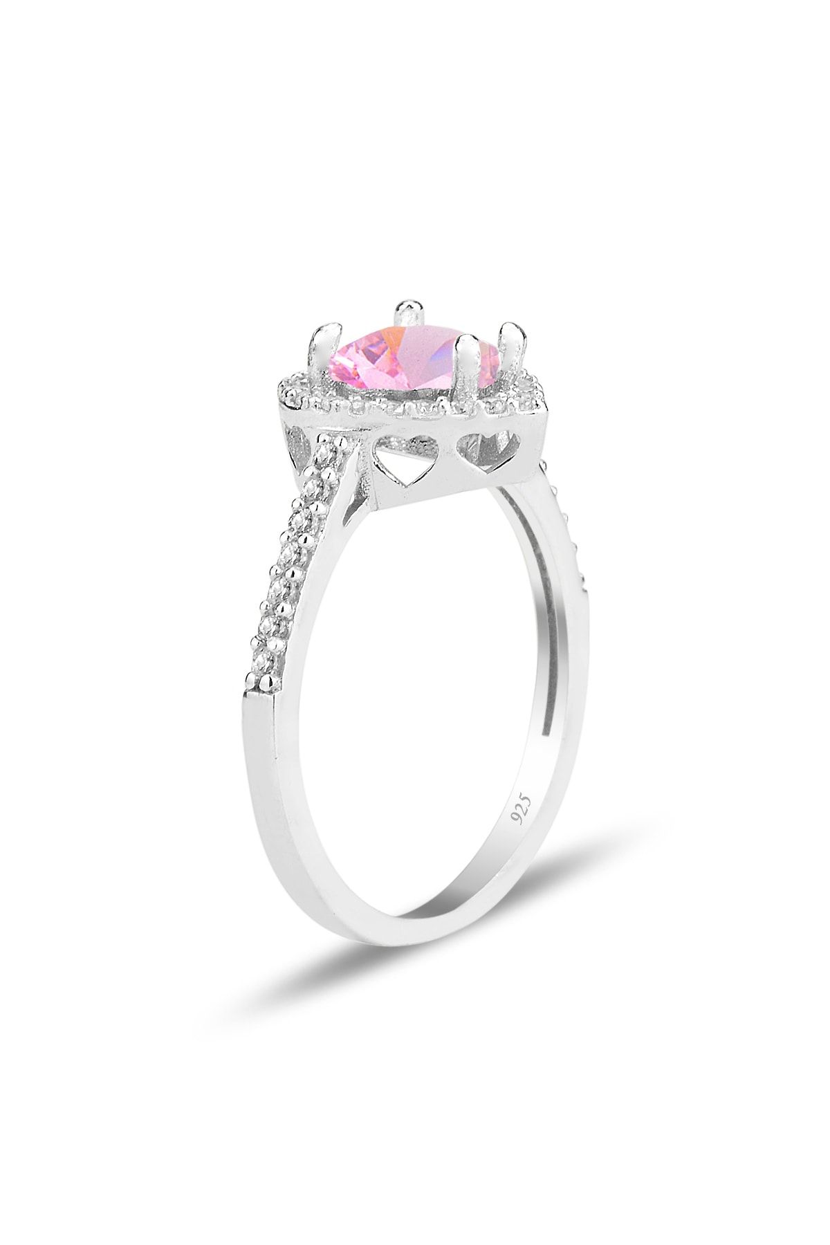 Pandora%20Swarovski%20Taşlı%20Pembe%20Renkli%20Kalpli%20925%20Ayar%20Gümüş%20Sevgiliye,Anneye,Arkadaşa%20Yüzük